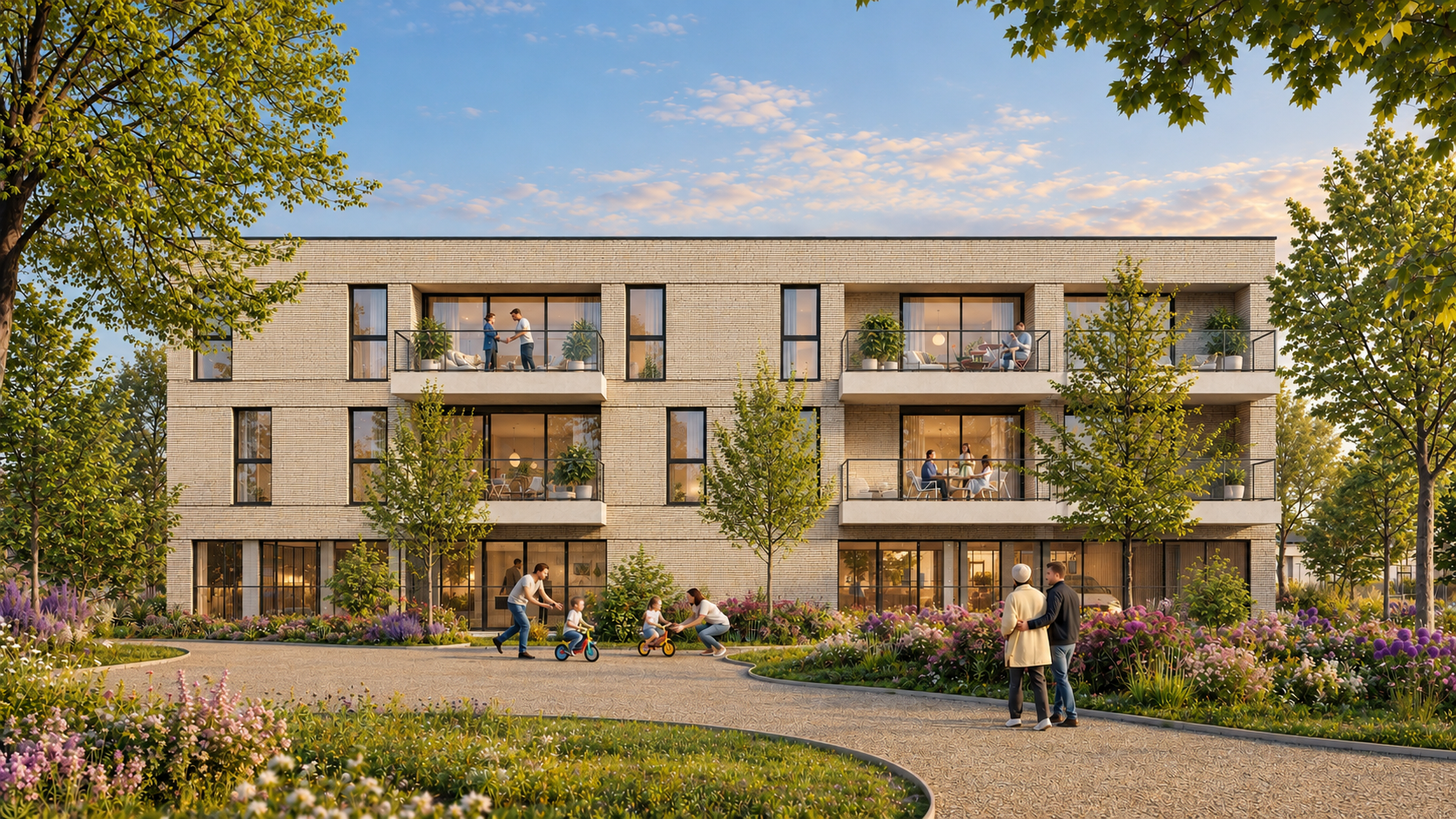 Kleine Klepper appartementen vooraanzicht